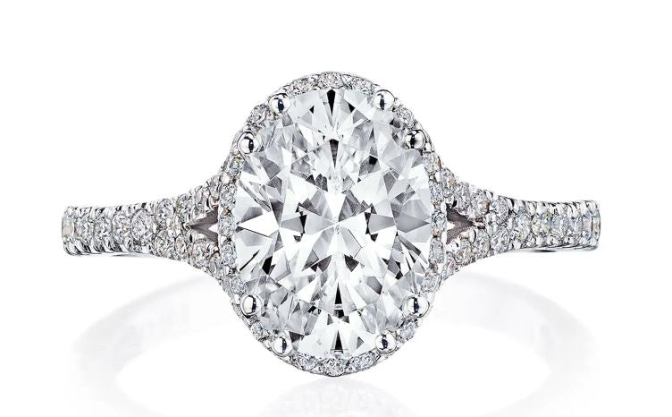 Tacori Engagement Engagement Ring Tacori 18k White Gold Dantela Semi-Mounting