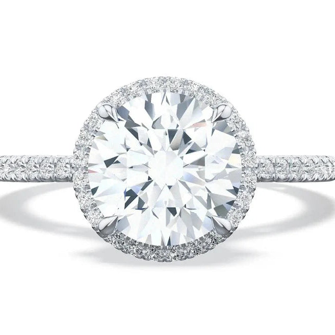Tacori Engagement Engagement Ring Tacori 18k White Gold Diamond Halo Semi-Mounting