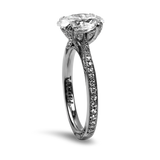 Tacori Engagement Engagement Ring Tacori Estate Platinum "RoyalT" 1.80cts Oval Diamond Ring 6.25