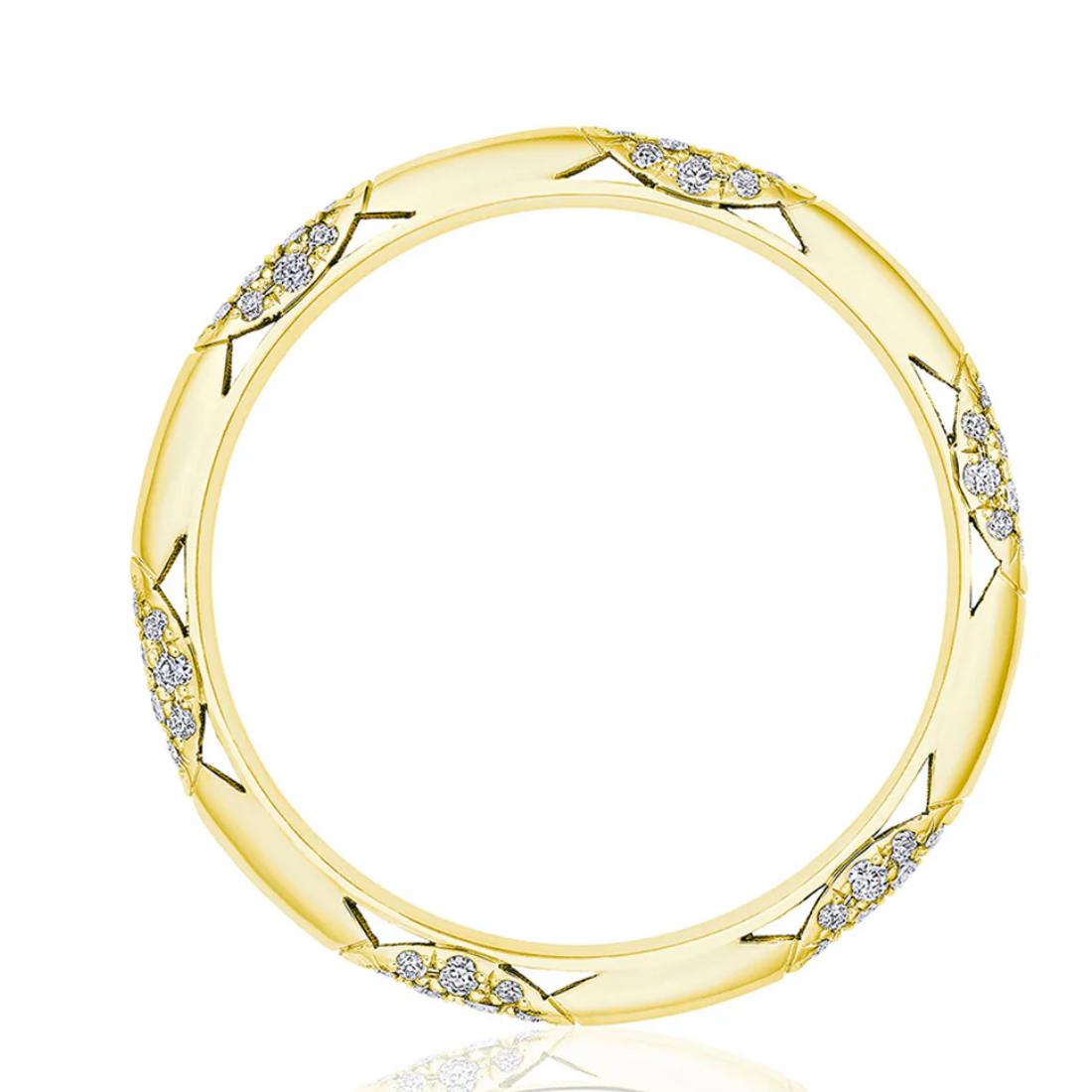 Tacori Engagement Wedding Band Tacori Founder’s 18K Yellow Gold  Diamond Eternity Band