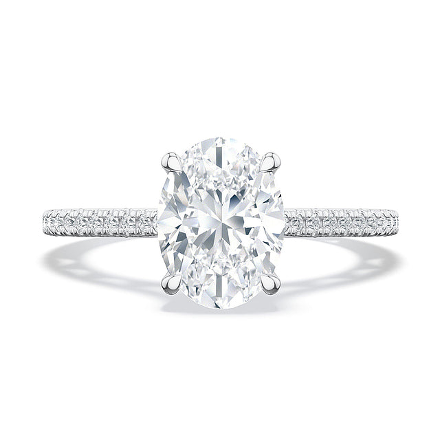 Tacori Engagement Engagement Ring Tacori Platinum Oval Solitaire Lunetta Crescent Engagement Ring Mounting