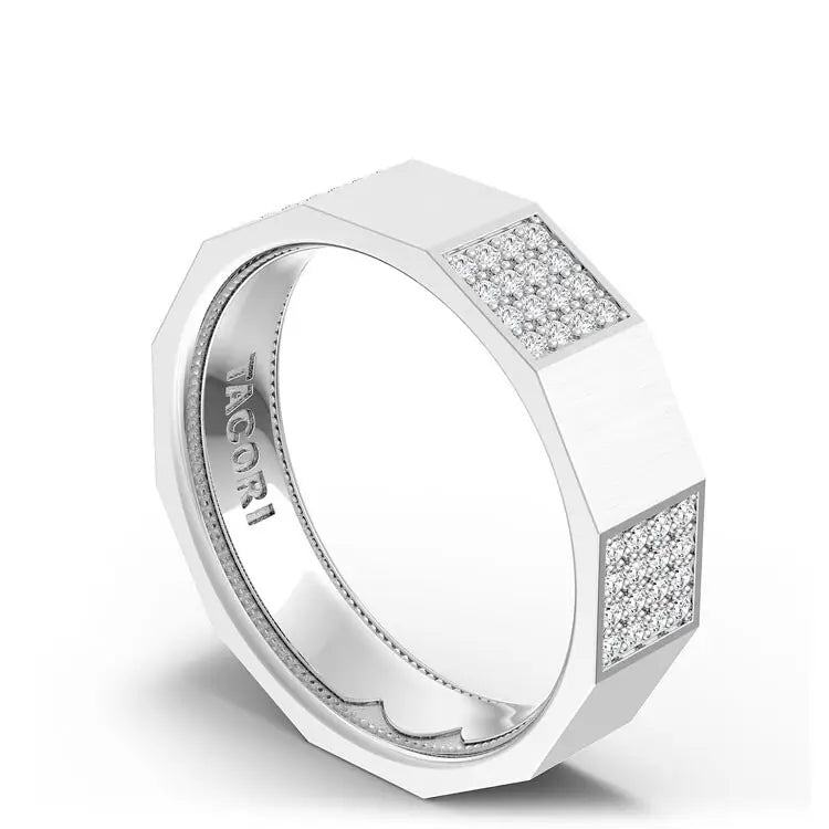 Tacori Engagement Wedding Band Tacori Platinum Pave Diamond Wedding Band