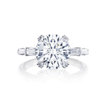 Tacori Engagement Engagement Ring Tacori Platinum RoyalT Three-Stone Engagement Ring Mounting