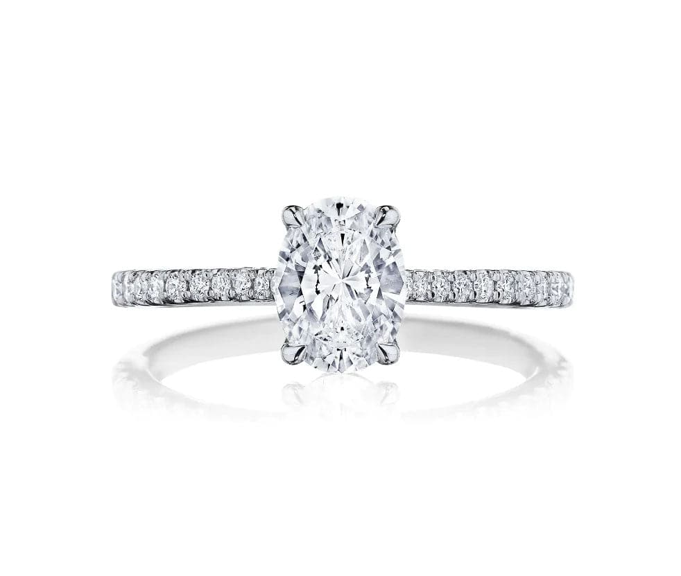 Tacori Engagement Engagement Ring Tacori Platinum "Simply Tacori" Oval Engagement Setting 9.5mm x 7mm / 6.5