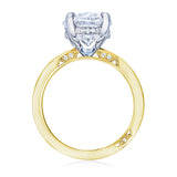 Tacori Engagement Ring Tacori 18k Yellow Gold and Platinum Engagement Ring Mounting