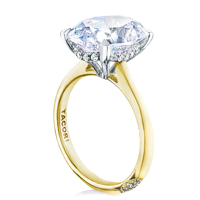 Tacori Engagement Ring Tacori 18k Yellow Gold and Platinum Engagement Ring Mounting