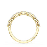 Tacori Wedding Band Tacori 18k Yellow Gold Square Step-Cut and Round Diamond Band