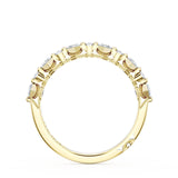 Tacori Wedding Band Tacori 18k Yellow Gold Square Step-Cut and Round Diamond Band