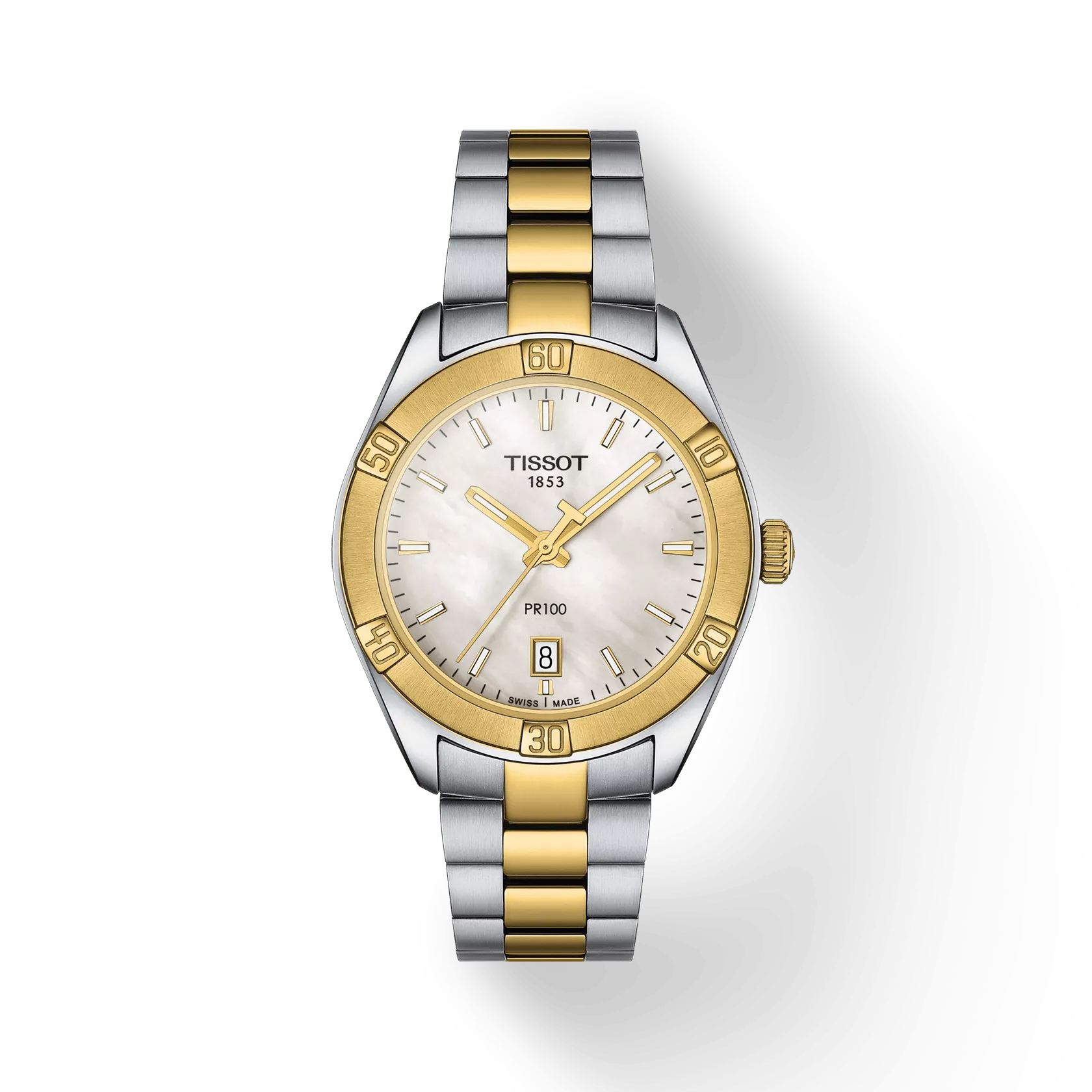 Tissot Watch Tissot PR 100 Sport Chic Mother-of-Pearl Dial 36mm T1019102211100