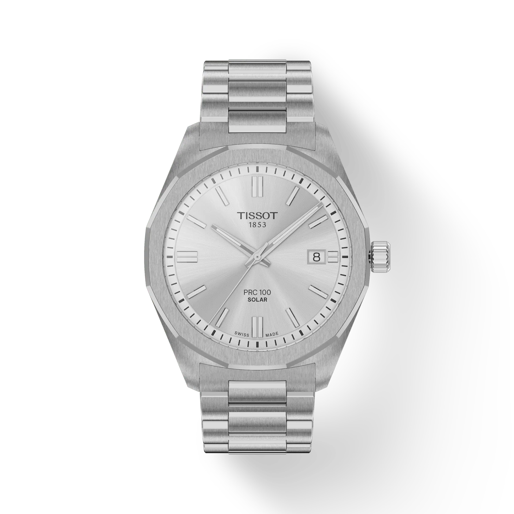 Tissot Silver and White Watch Tissot Prx Powermatic 80 Men main image 3