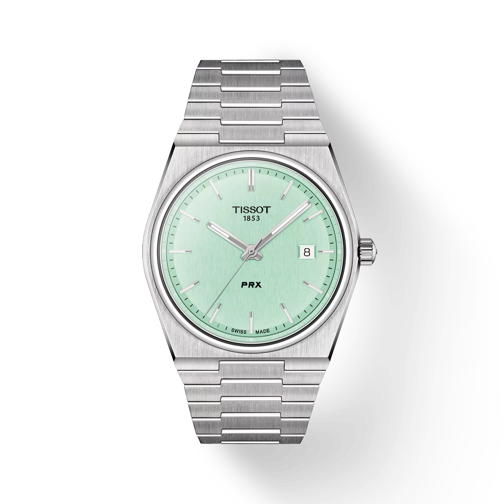 Tissot Watch Tissot PRX Wristwatch, Light Green Dial, 40mm (T1374101109101)