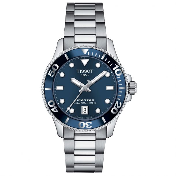 Tissot Watch Tissot Quartz Seastar 1000 Blue Dial 40mm T1204101104100