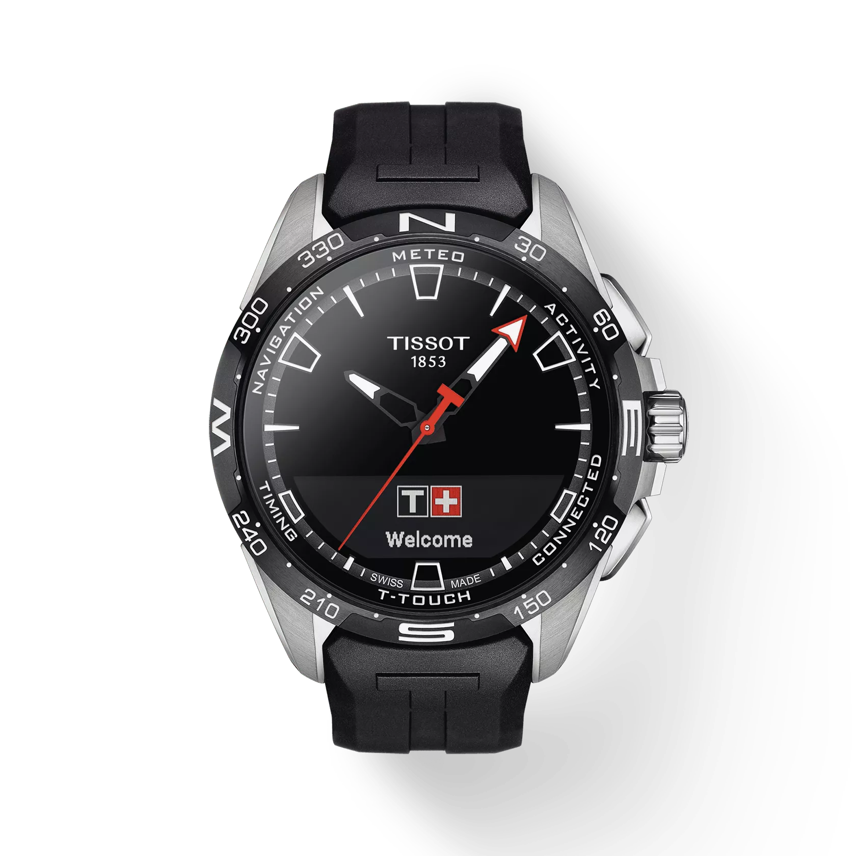 Tissot Watch Tissot T-Touch Connect Solar, Black Dial, 47.5mm (T1214204705100)