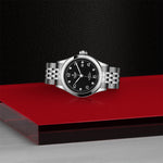 TUDOR Watch TUDOR 1926 28mm Black Dial, Stainless Steel Bracelet (M91350-0004)