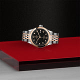 TUDOR Watch TUDOR 1926 28mm Black Dial, Two Tone Bracelet (M91351-0004)
