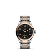 TUDOR Watch TUDOR 1926 28mm Case, Black Dial, Steel and Rose Gold Bracelet (M91351-0003)