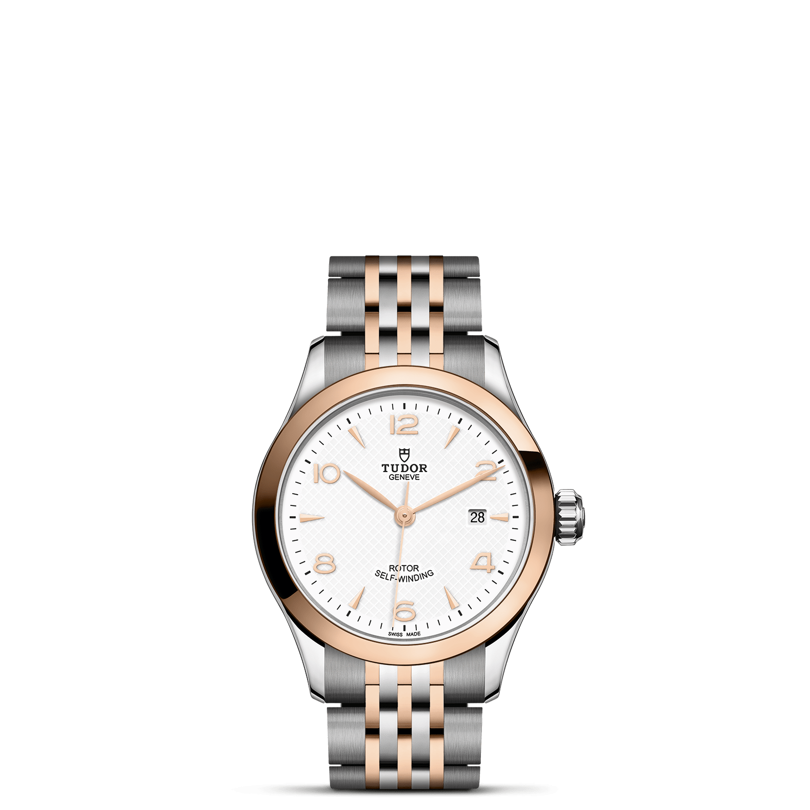TUDOR Watch TUDOR 1926 28mm White Dial, Two Tone Bracelet (M91351-0009)