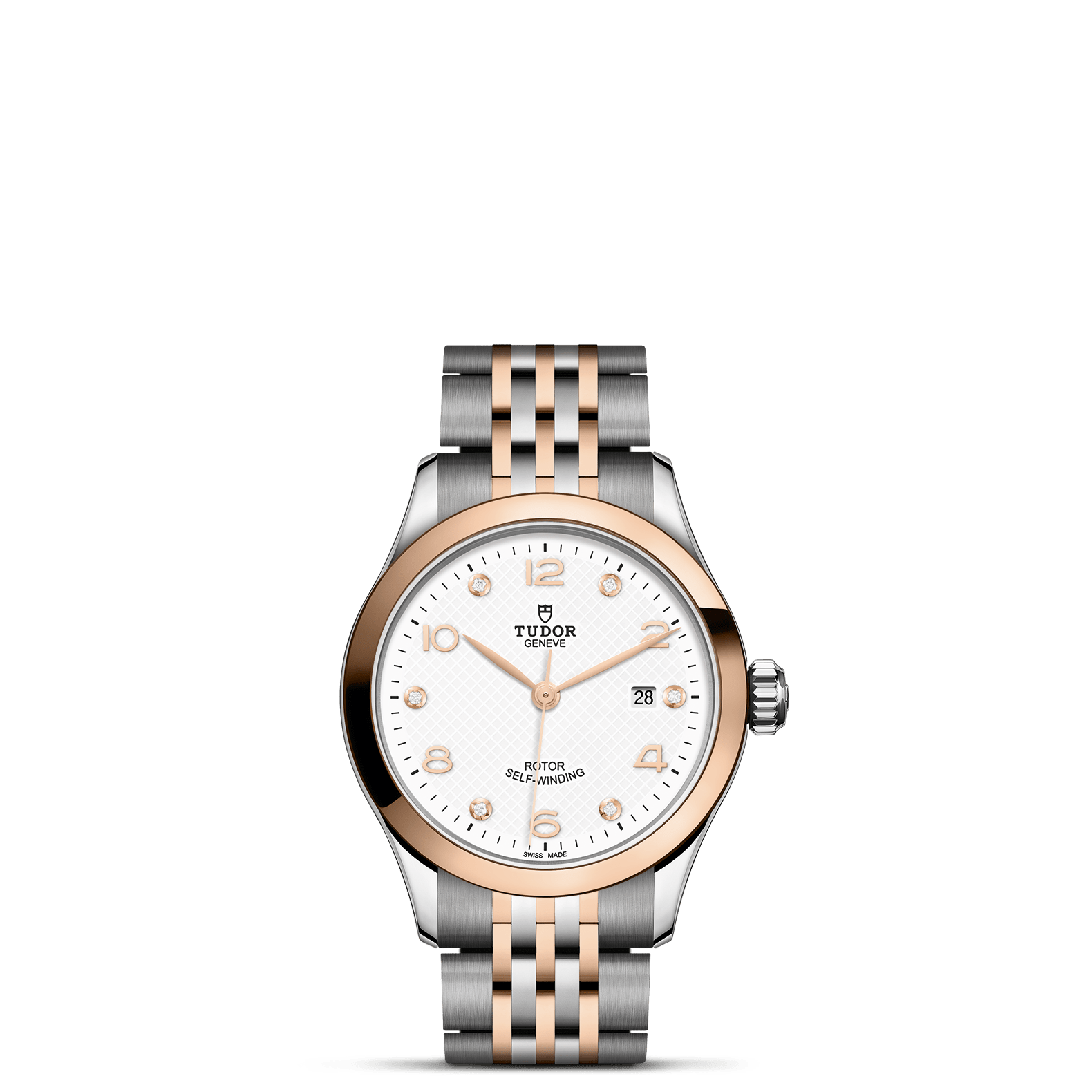 TUDOR Watch TUDOR 1926 28mm White Diamond Dial, Two Tone Bracelet (M91351-0011)