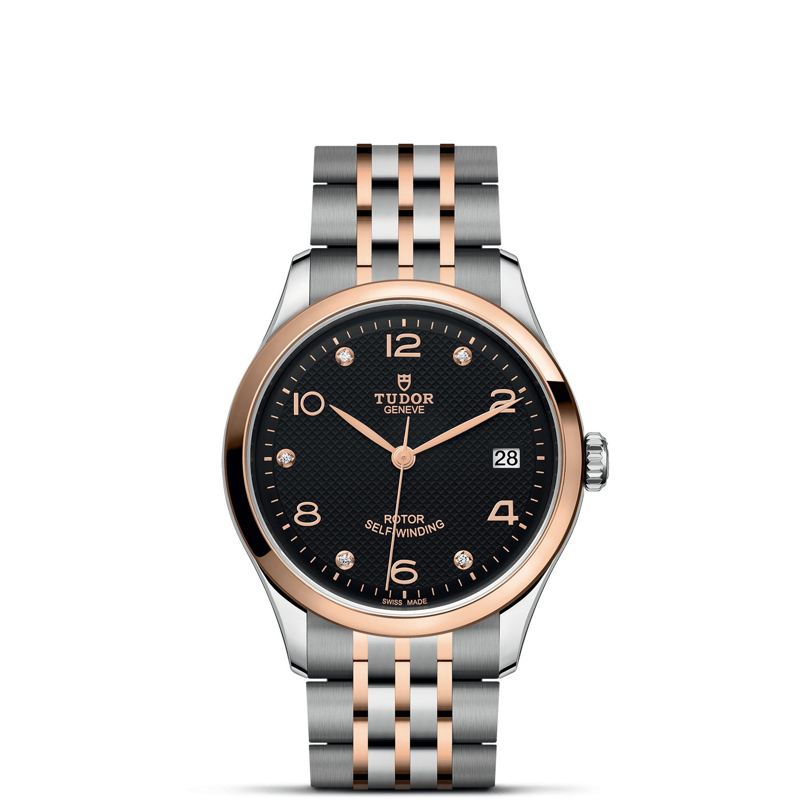 TUDOR Watch TUDOR 1926 36mm Black Diamond Dial, Two Tone Bracelet (M91451-0004)