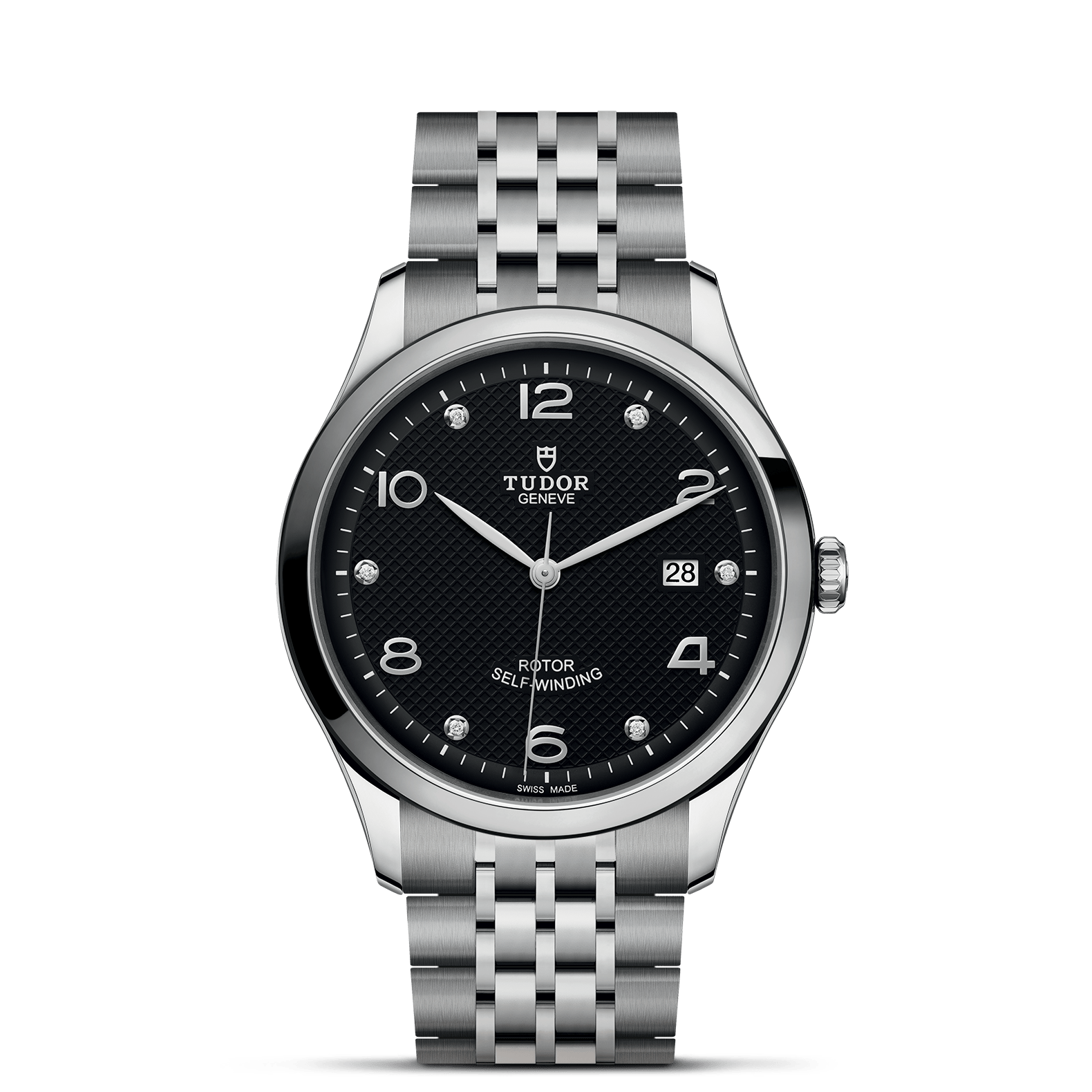 TUDOR Watch TUDOR 1926 41mm Black Diamond Dial, Stainless Steel Bracelet (M91650-0004)