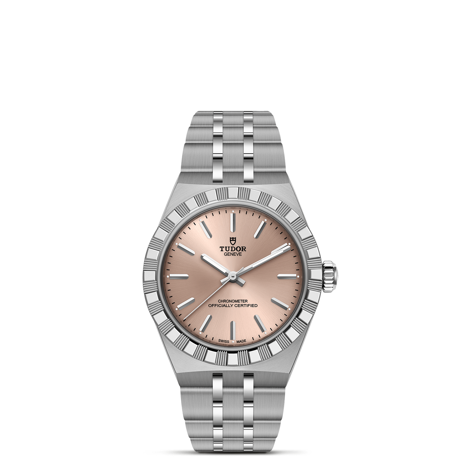 ロイヤル出品　8/18 TUDOR 30mm TUDOR Royal Salmon Dial, Stainless Steel Bracelet