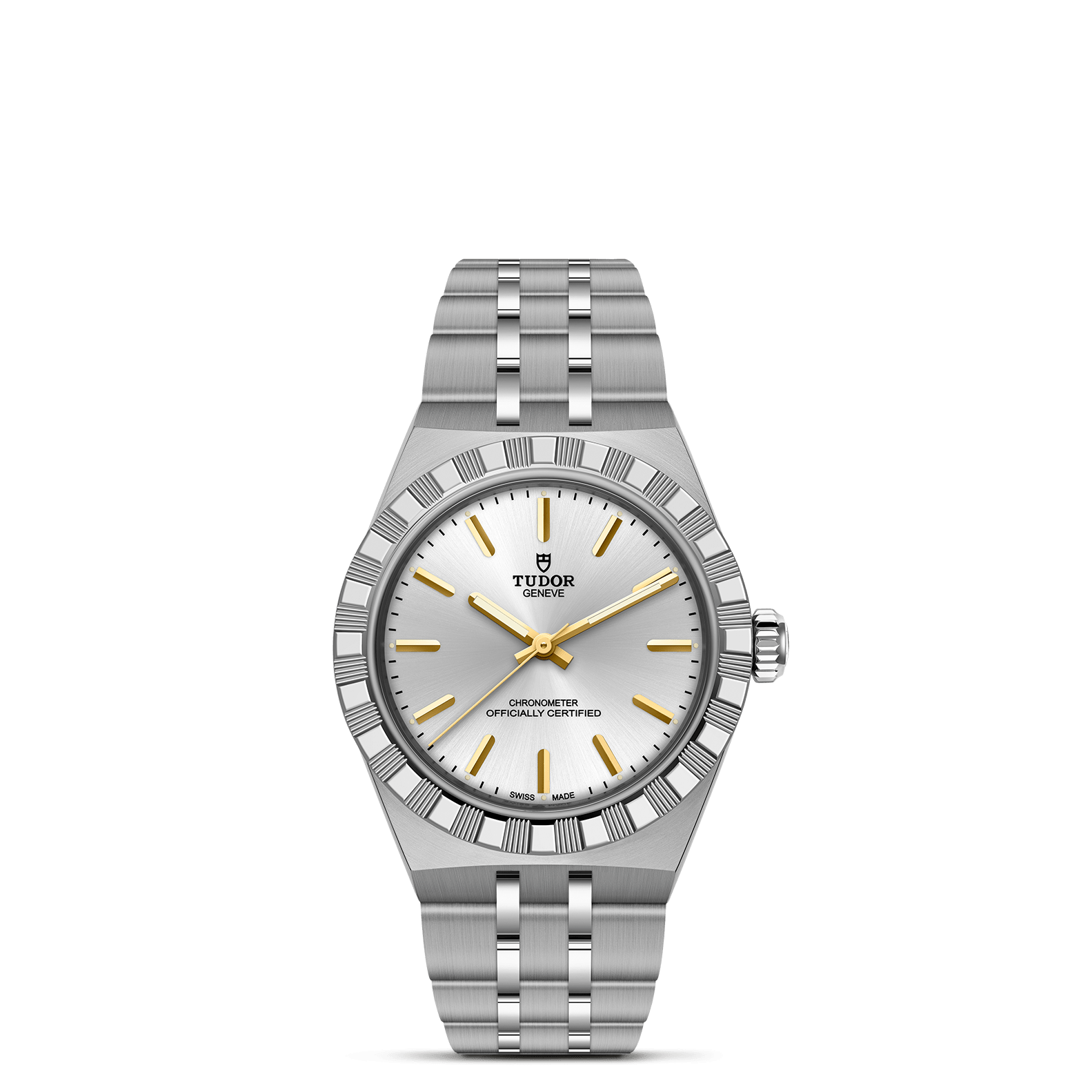 TUDOR 30mm TUDOR Royal Silver Dial, Stainless Steel Bracelet