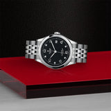 TUDOR Watch TUDOR 36mm Black Diamond Set Dial, Stainless Steel Bracelet (M91450-0004)