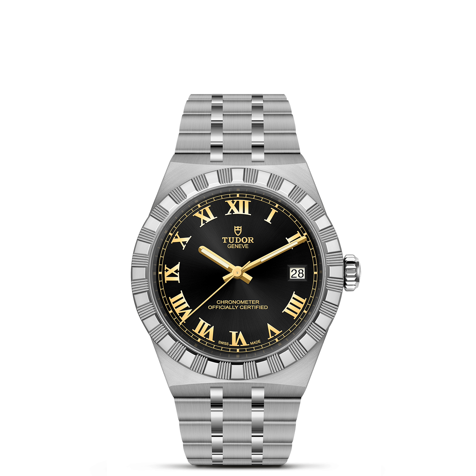 TUDOR 36mm TUDOR Royal Black Dial, Stainless Steel Bracelet
