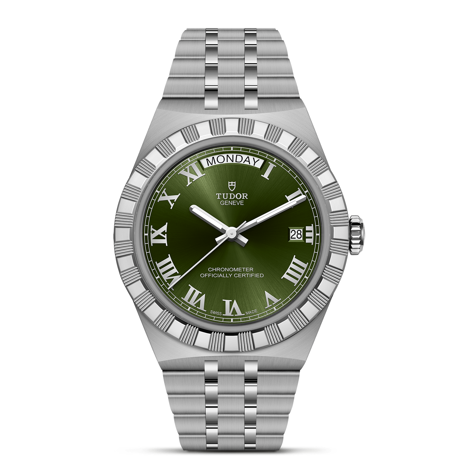 TUDOR 40mm TUDOR Royal Green Dial, Stainless Steel Bracelet