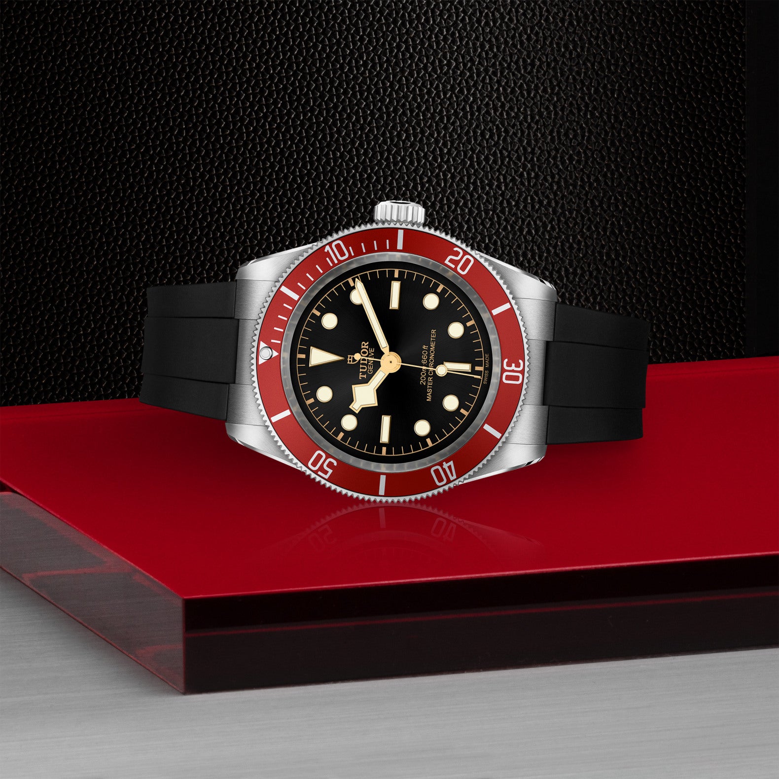 TUDOR Watch TUDOR Black Bay 41mm Case, Black Dial, Black Rubber Bracelet (M7941A1A0RU-0002)