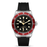 TUDOR Watch TUDOR Black Bay 41mm Case, Black Dial, Black Rubber Bracelet (M7941A1A0RU-0002)