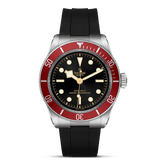 TUDOR Watch TUDOR Black Bay 41mm Case, Black Dial, Black Rubber Bracelet (M7941A1A0RU-0002)