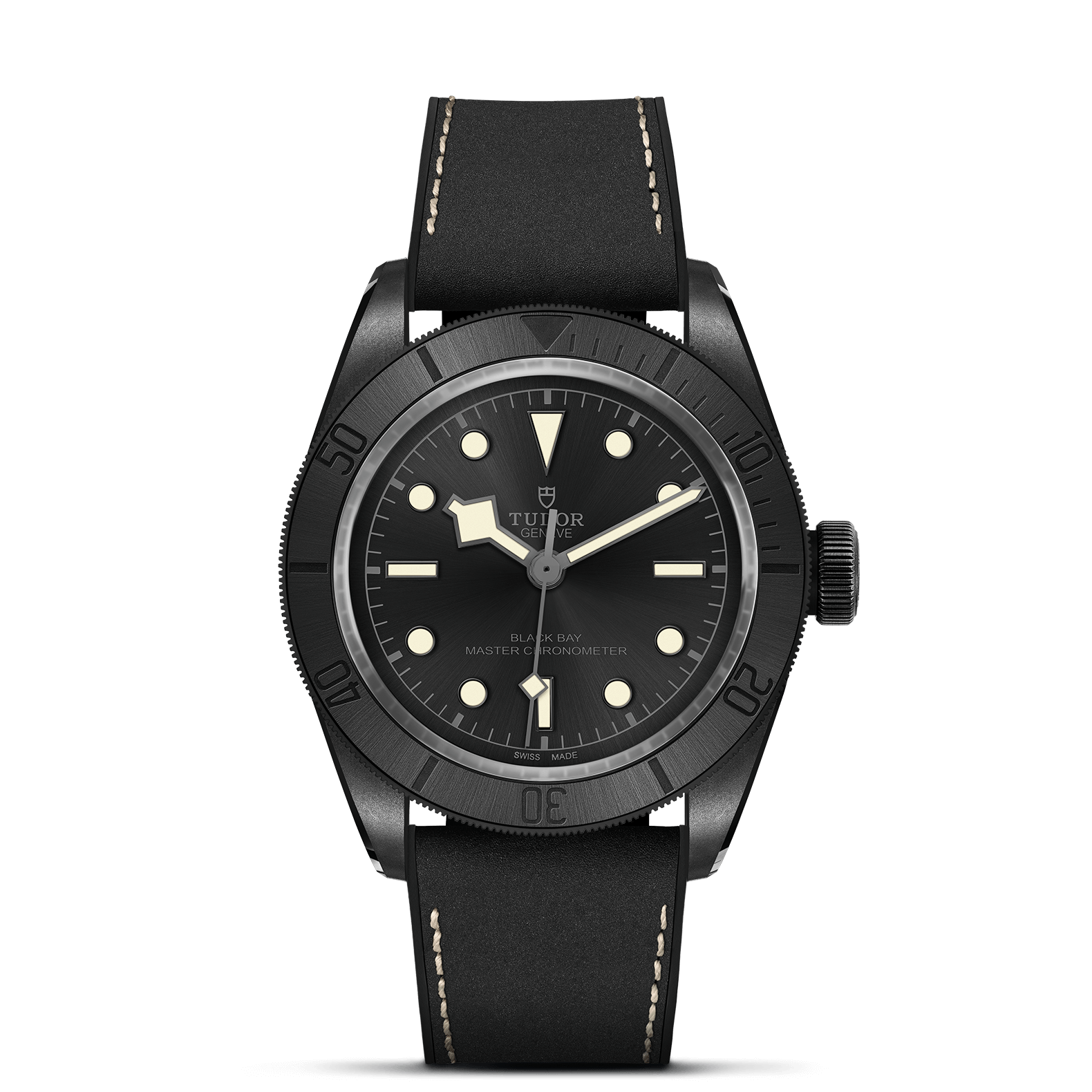 TUDOR Black Bay 41mm Ceramic Case, Black Dial, Hybrid Leather and TUDOR Black Bay 41mm Ceramic Case, Black Dial, Hybrid Leather and