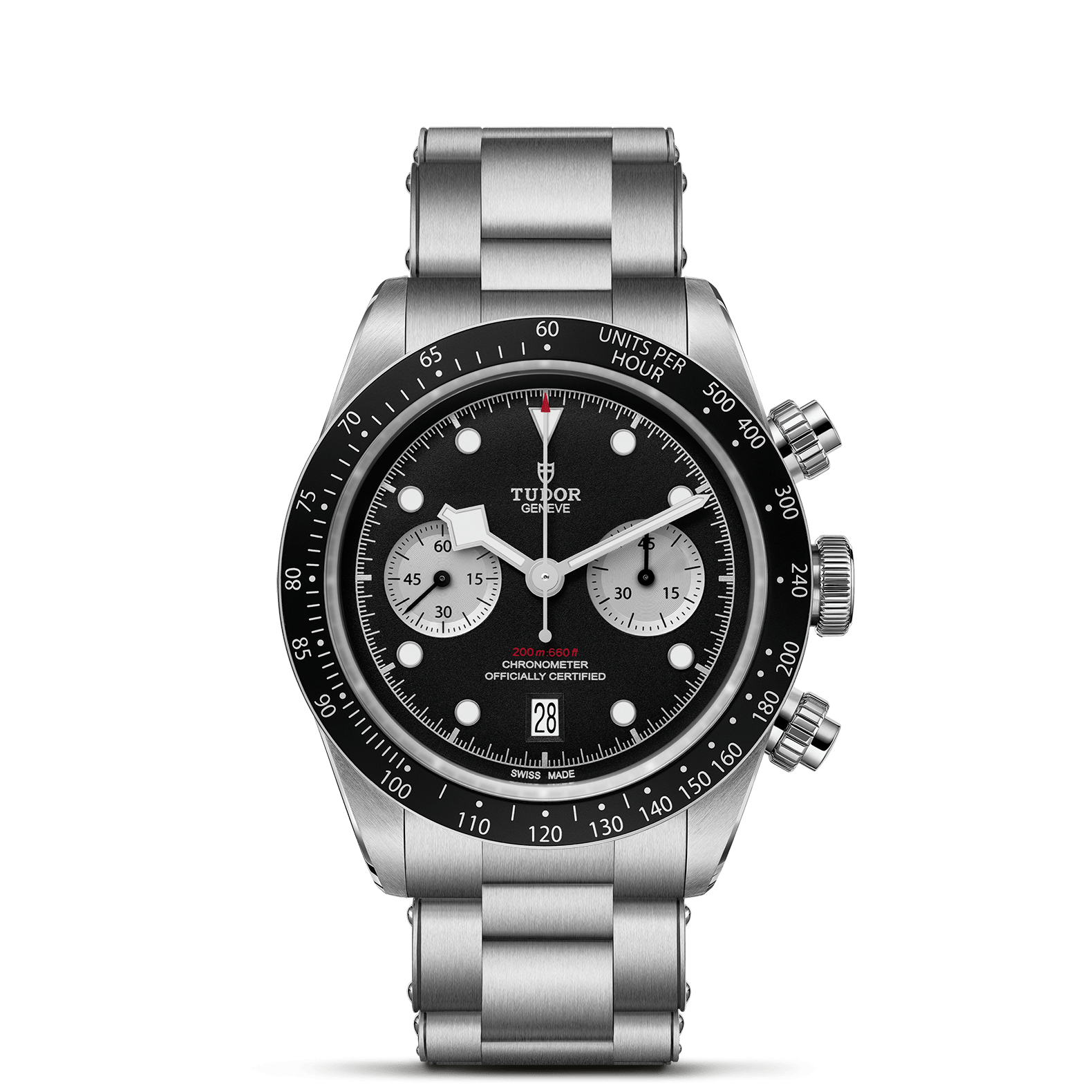 TUDOR Watch TUDOR Black Bay Chrono, Black Dial, Steel Case (M79360N-0011)
