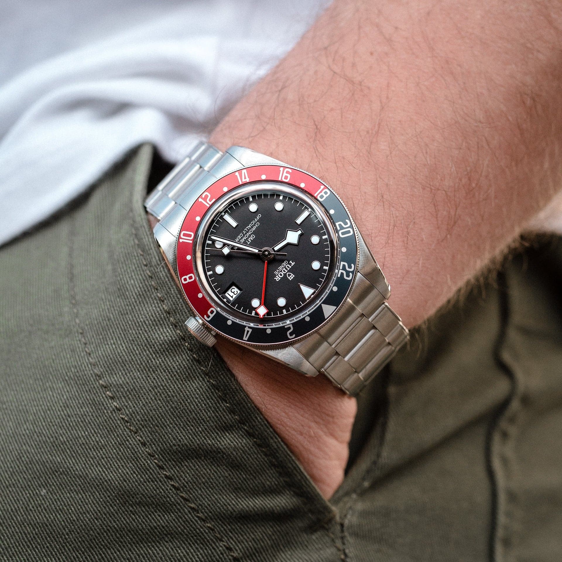TUDOR Watch TUDOR Black Bay GMT 41mm Steel Case, Steel Bracelet (M79830RB-0001)