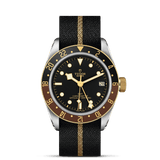 TUDOR Watch TUDOR Black Bay GMT S&G 41mm Black Dial, Fabric Strap (M79833MN-0004)