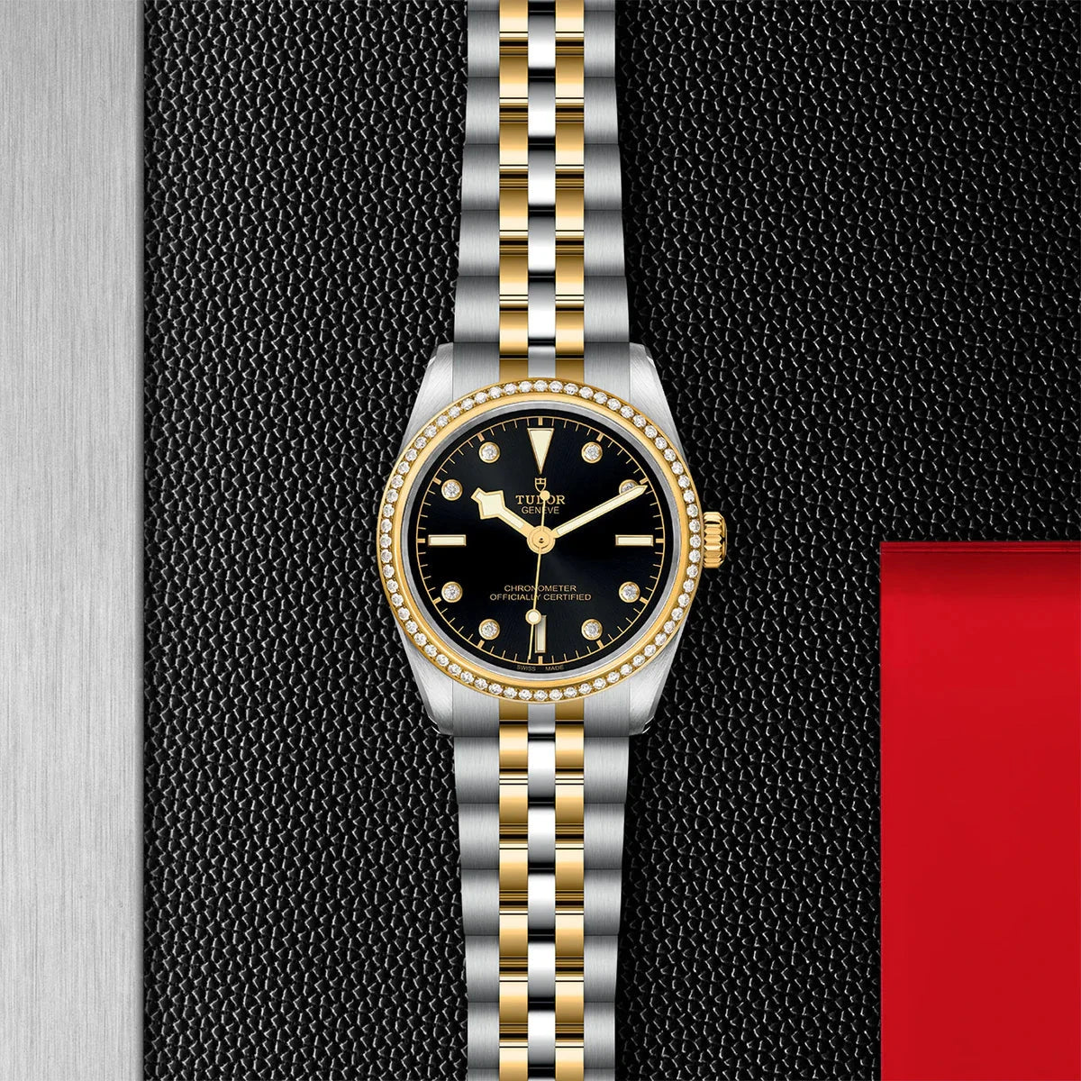TUDOR Watch TUDOR Black Bay One 31mm S&G Black Diamond Dial, Two Tone Bracelet (M79613-0005)
