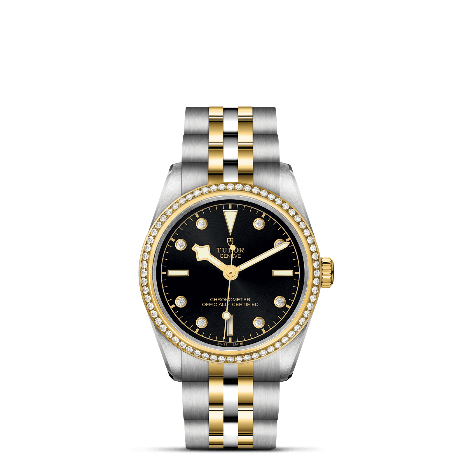 TUDOR Watch TUDOR Black Bay One 31mm S&G Black Diamond Dial, Two Tone Bracelet (M79613-0005)