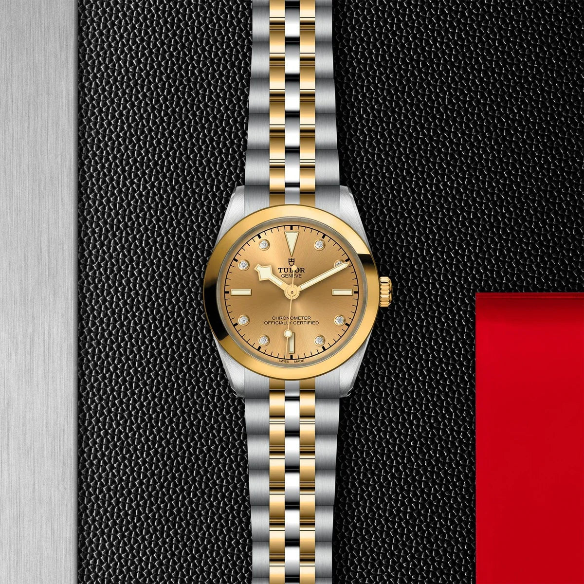 TUDOR Watch TUDOR Black Bay One 31mm S&G Champagne Diamond Dial, Two Tone Bracelet (M79603-0008)
