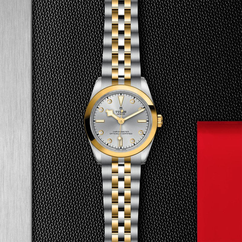 TUDOR Watch TUDOR Black Bay One 31mm S&G Silver Diamond Dial, Two Tone Bracelet (M79603-0007)