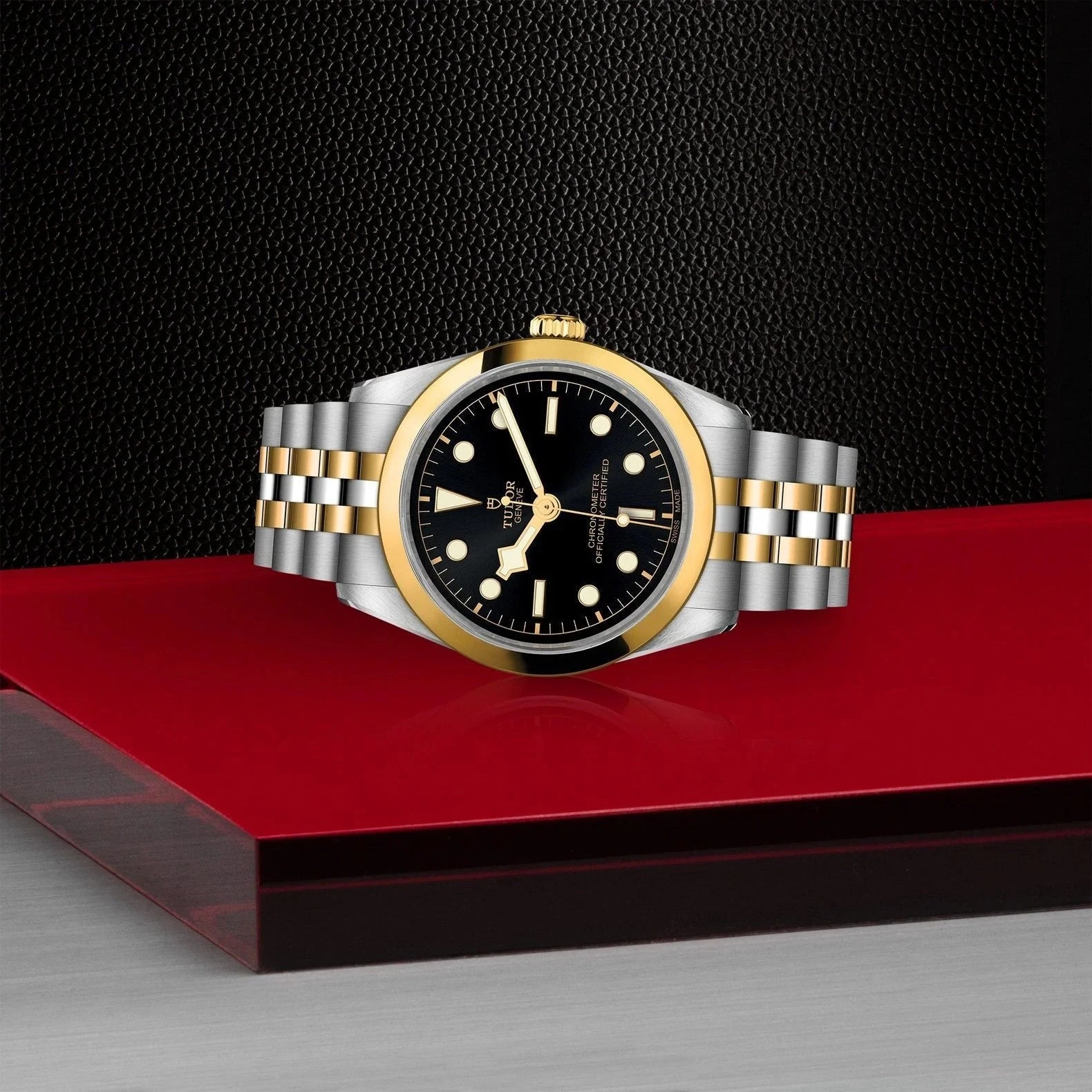 TUDOR Watch TUDOR Black Bay One 36mm S&G Black Dial, Two Tone Bracelet (M79643-0001)