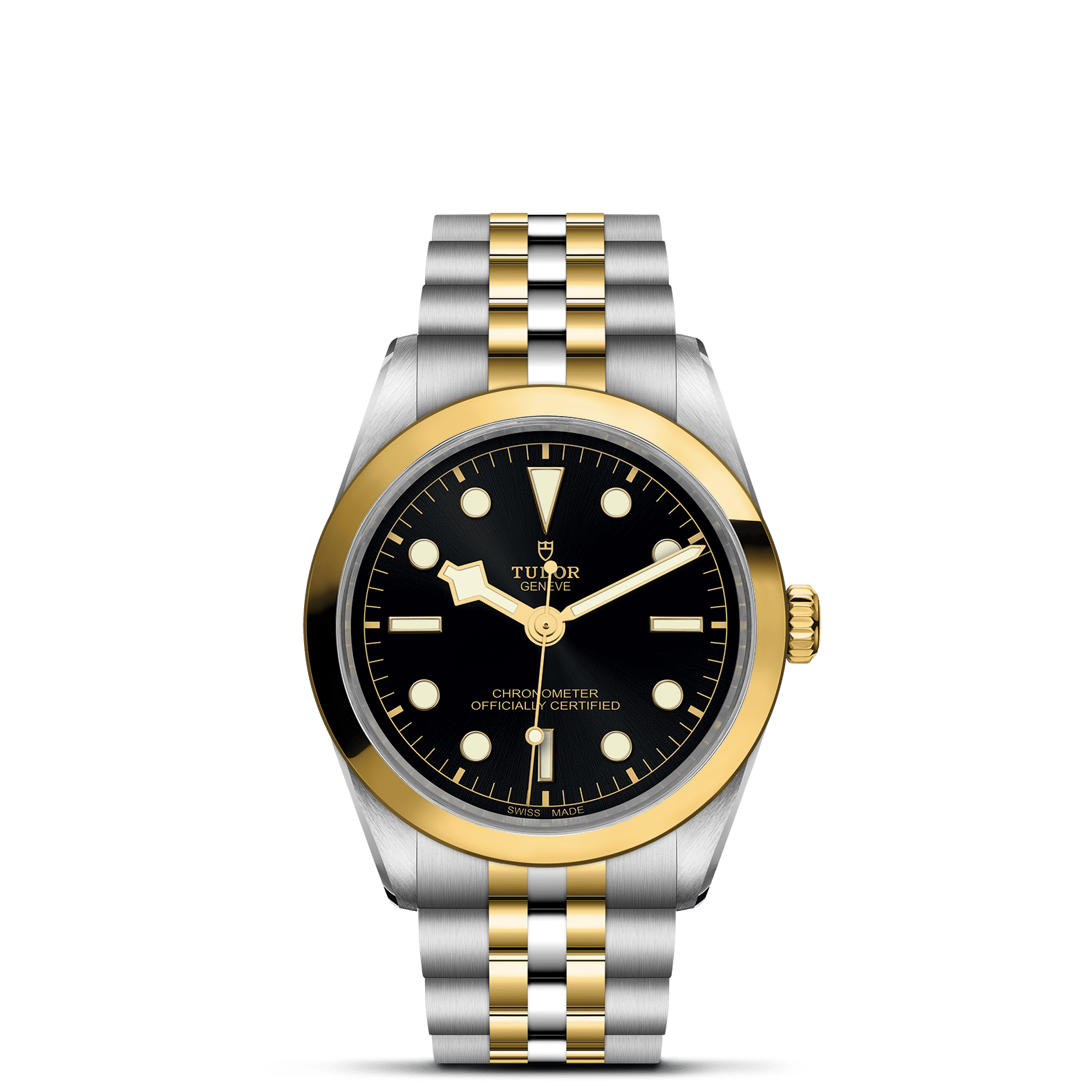 TUDOR Black Bay One 36mm S&G Black Dial, Two Tone Bracelet (M79643