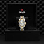 TUDOR Watch TUDOR Black Bay One 36mm S&G Silver Diamond Dial, Two Tone Bracelet (M79643-0007)