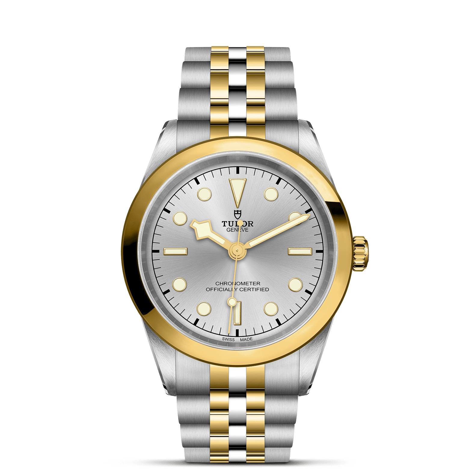 TUDOR Watch TUDOR Black Bay One 41 S&G Silver Dial, Two Tone Bracelet (M79683-0002)