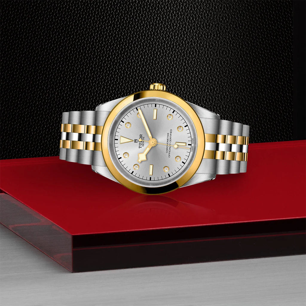 TUDOR Watch TUDOR Black Bay One 41mm S&G Silver Diamond Dial, Two Tone Bracelet (M79683-0007)