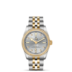 TUDOR Watch TUDOR Black Bay S&G 31mm Steel Case, Diamond Dial and Bezel, Steel & Yellow Gold Bracelet (M79613-0006)