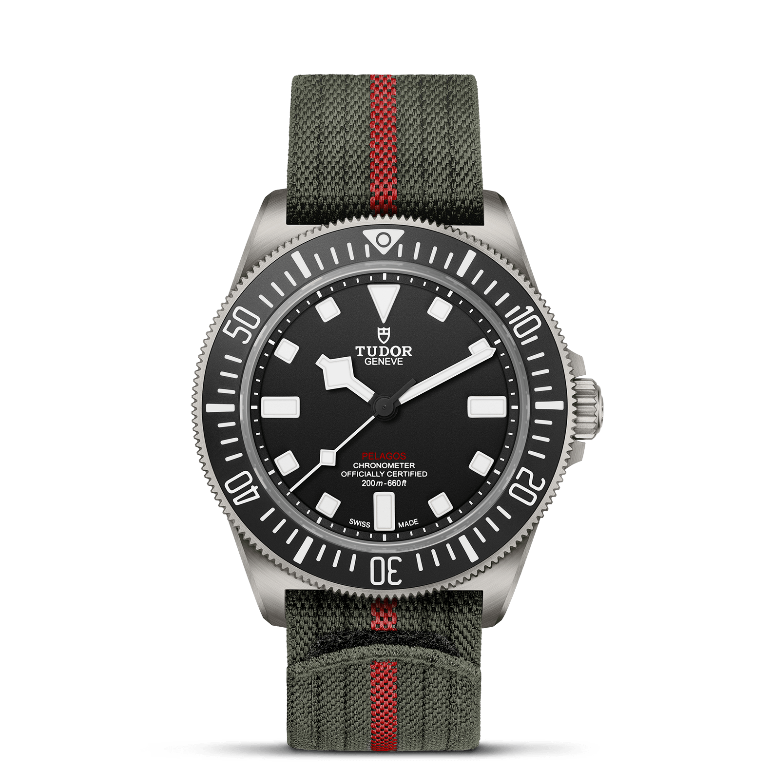 TUDOR Pelagos FXD 42mm Titanium Case, Black Dial, Fabric Bracelet - Main Image