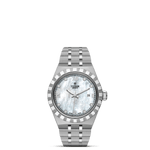 TUDOR Watch TUDOR Royal, 28mm Mother of Pearl Diamond Set Dial, Stainless Steel Bracelet (M28300-0005)