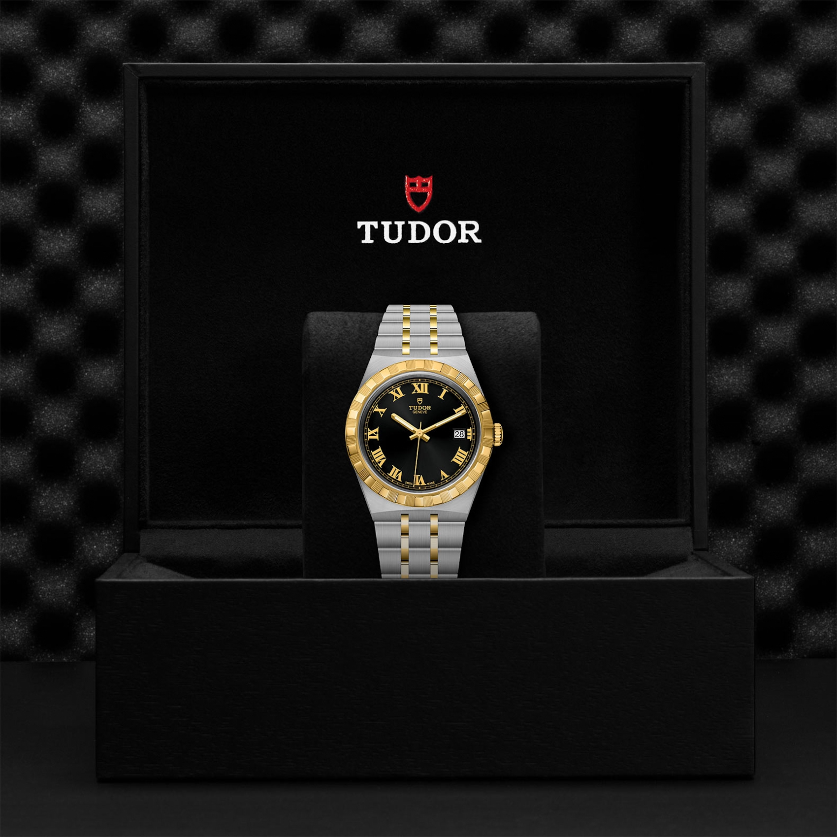 TUDOR Watch TUDOR Royal, 38mm Black Dial, Two Tone Bracelet (M28503-0006)