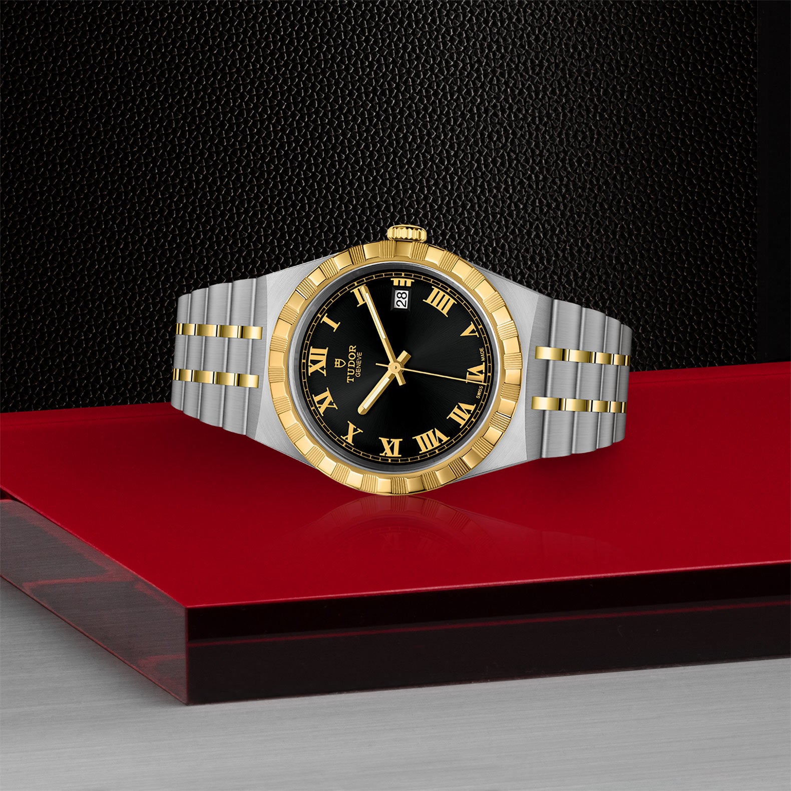 TUDOR Watch TUDOR Royal, 38mm Black Dial, Two Tone Bracelet (M28503-0006)